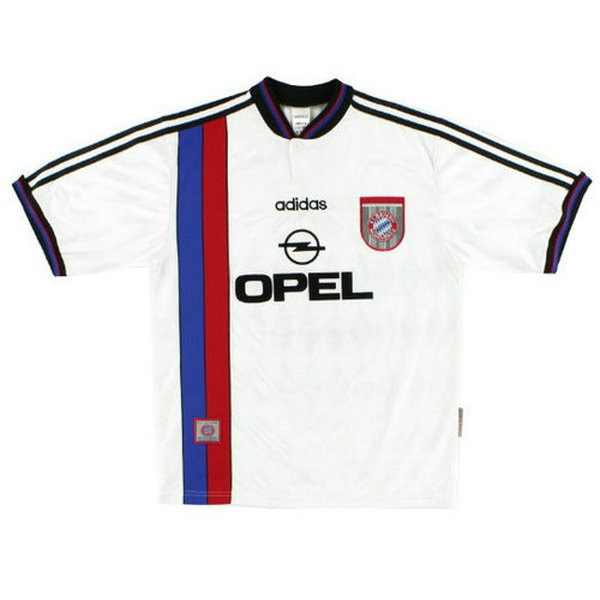 seconda maglia bayern münchen 1996-1997 bianco uomo