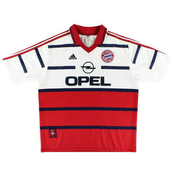 seconda maglia bayern münchen 1998-2001 bianco uomo