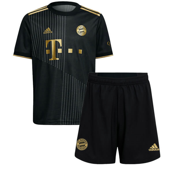 seconda maglia bayern münchen 2021 2022 nero bambino