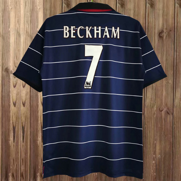 seconda maglia beckham 7 manchester united 2019-2020 blu uomo