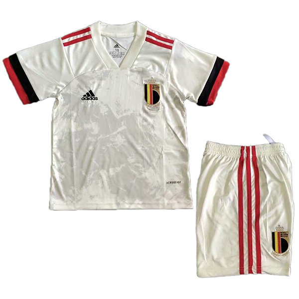 seconda maglia belgio 2021 bianco bambino