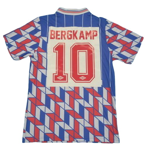 seconda maglia bergkamp 10 ajax 1990 blu uomo