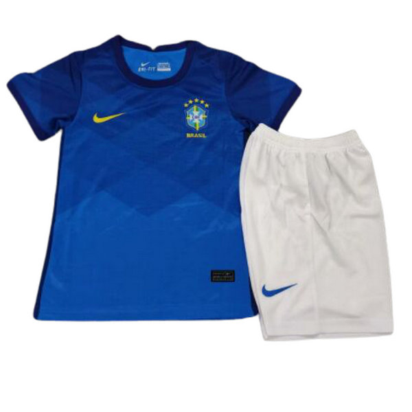 seconda maglia brasile 2020 blu bambino