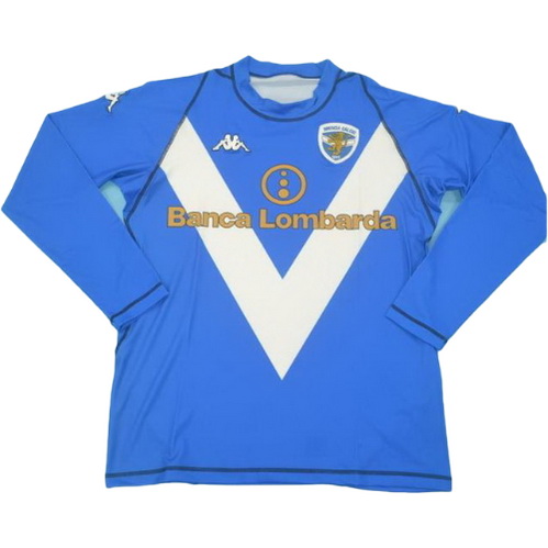 seconda maglia brescia manica lunga 2003-2004 blu uomo