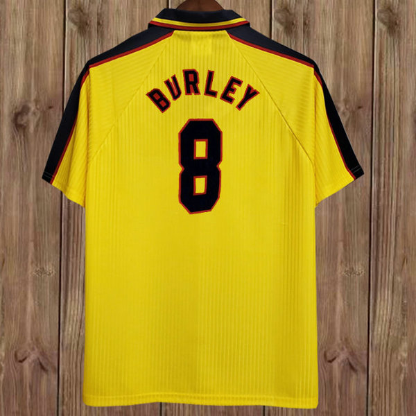 seconda maglia burley 8 scozia 1996-1998 giallo uomo