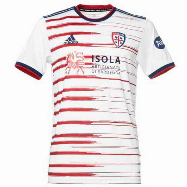 seconda maglia cagliari calcio 2021 2022 bianco uomo