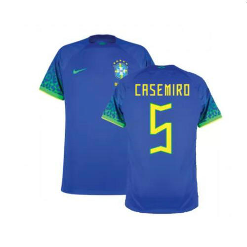 seconda maglia casemiro 5 brasile 2022 uomo