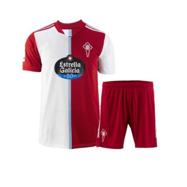 seconda maglia celta de vigo 2021 2022 rosso bianco bambino