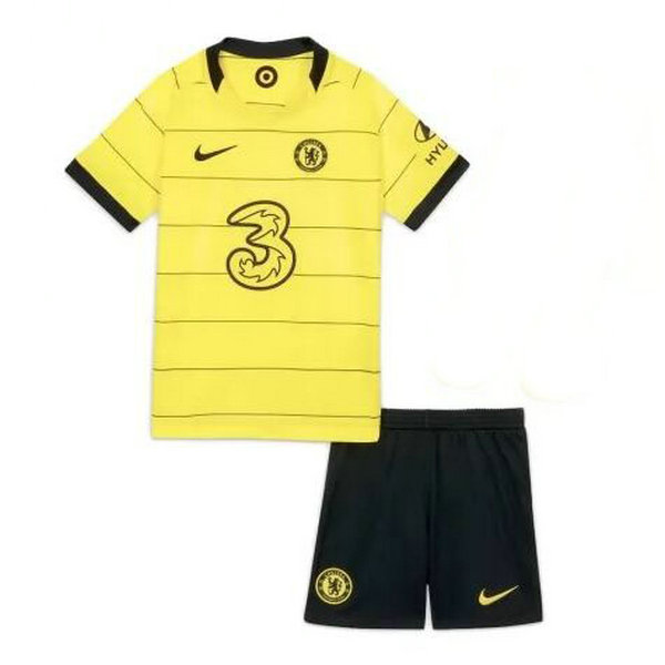 seconda maglia chelsea 2021 2022 giallo bambino