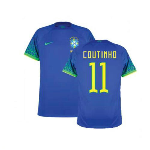 seconda maglia coutinho 11 brasile 2022 uomo