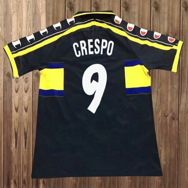 seconda maglia crespo 9 parma 1999-2000 nero uomo