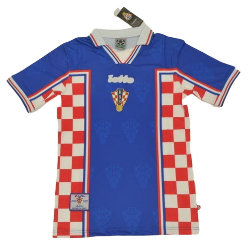 seconda maglia croazia 1998 blu uomo