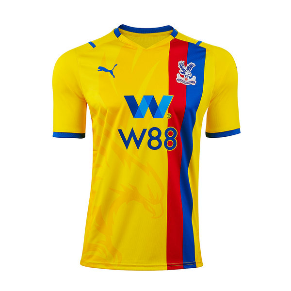 seconda maglia crystal palace 2021 2022 giallo uomo