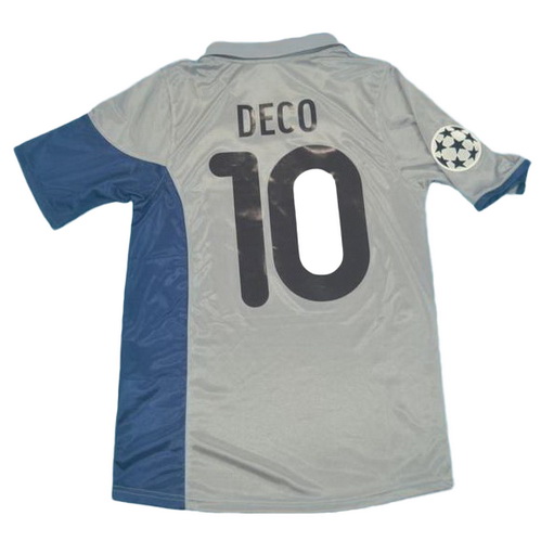 seconda maglia deco 10 fc porto 2001 grigio uomo