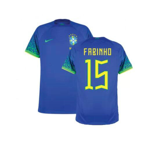 seconda maglia fabinho 15 brasile 2022 uomo