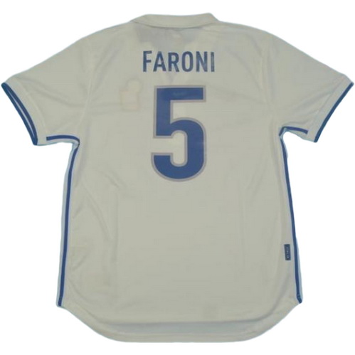 seconda maglia faroni 5 italia copa mundial 1998 bianco uomo