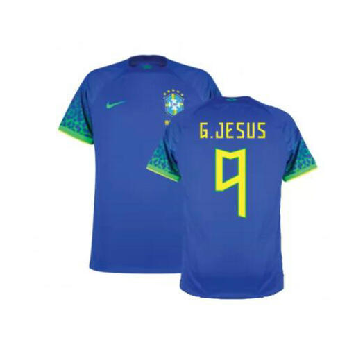 seconda maglia g.jesus 9 brasile 2022 uomo