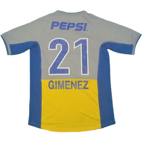 seconda maglia gimenez 21 boca juniors 2002 grigio uomo