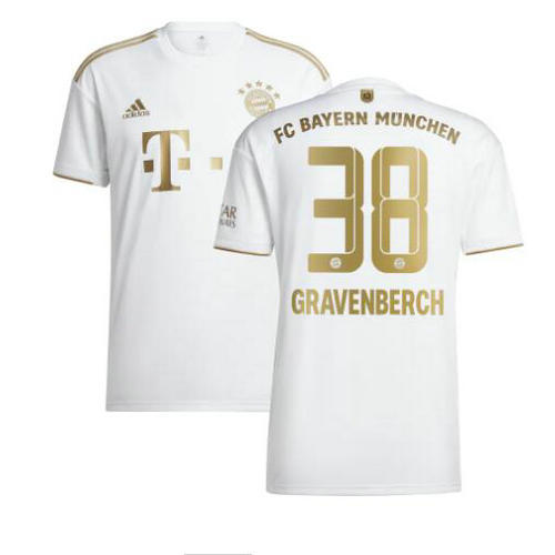 seconda maglia gravenberch 38 bayern münchen 2022-2023 uomo