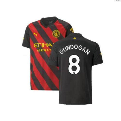 seconda maglia gundogan 8 manchester city 2022-2023 uomo