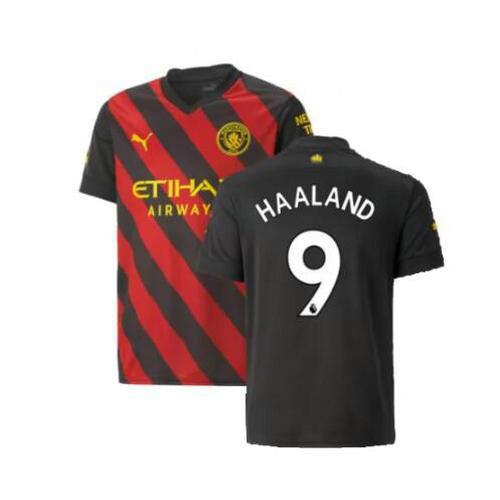 seconda maglia haaland 9 manchester city 2022-2023 uomo