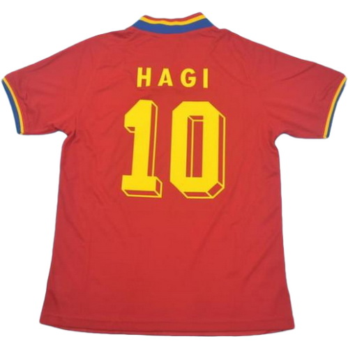 seconda maglia hagi 10 romania copa mundial 1994 rosso uomo