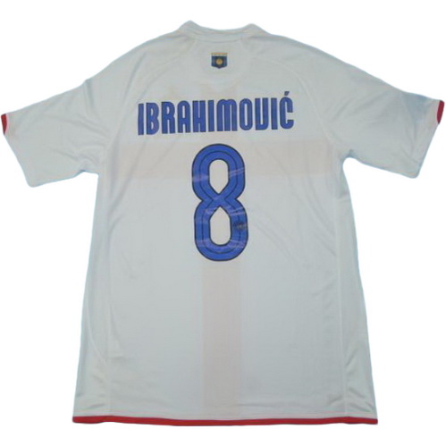 seconda maglia ibrahimouic 8 inter 2007-2008 bianco uomo