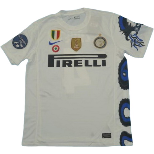 seconda maglia inter campioni 2010 bianco uomo