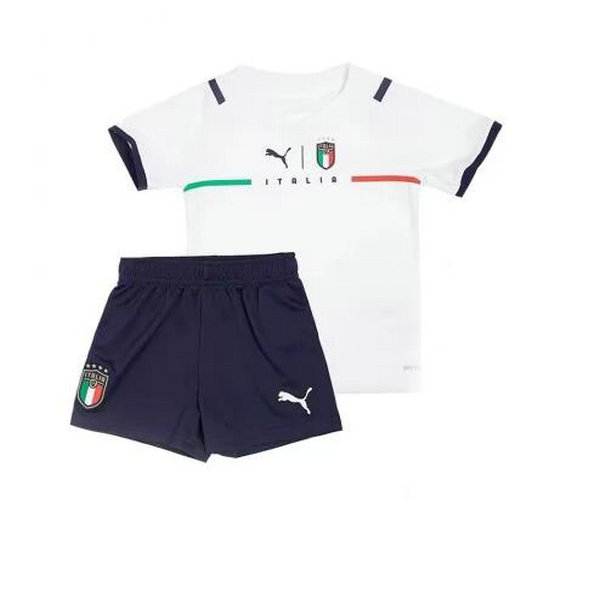 seconda maglia italia 2021 2022 bianco bambino