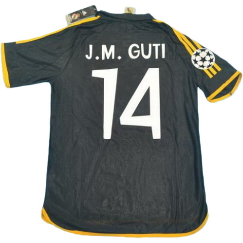 seconda maglia j.m. guti 14 real madrid 1999-2000 nero uomo