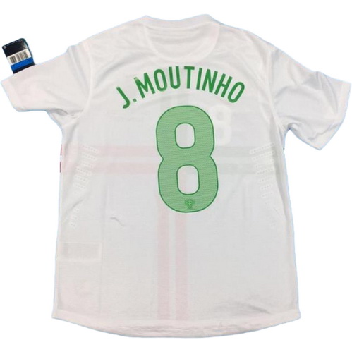 seconda maglia j.moutinho 8 portogallo 2012 bianco uomo