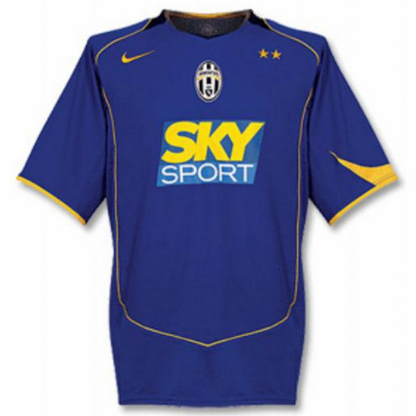 seconda maglia juventus 2004-2005 blu uomo