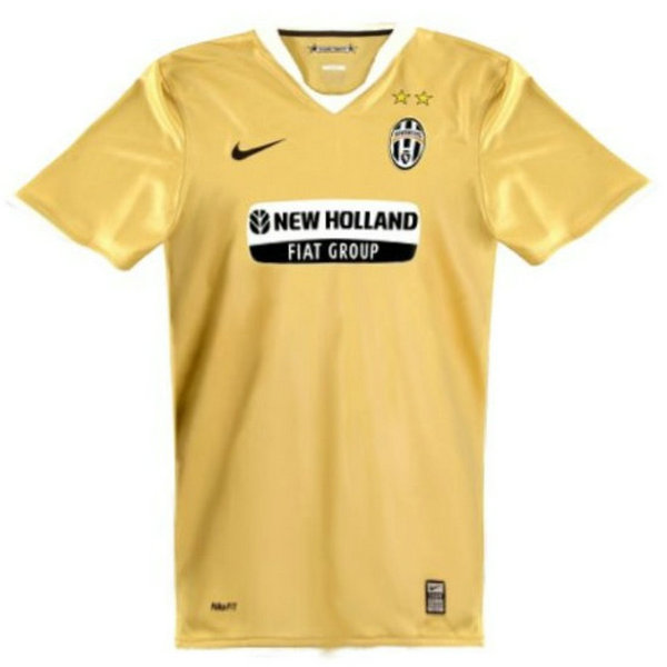 seconda maglia juventus 2008-2009 giallo uomo