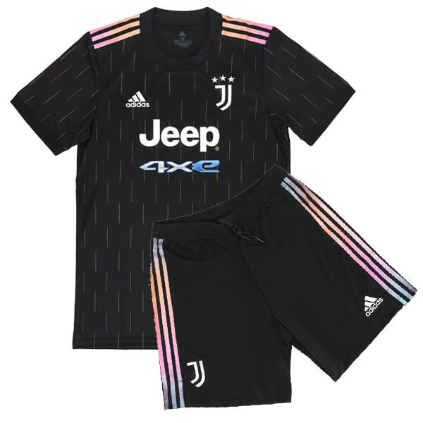 seconda maglia juventus 2021 2022 nero bambino