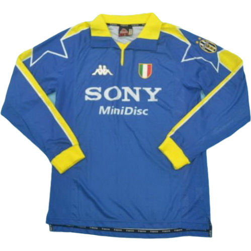 seconda maglia juventus manica lunga 1997-1998 blu uomo