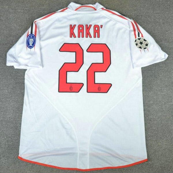 seconda maglia kaka 22 ac milan 2004-2005 bianco uomo