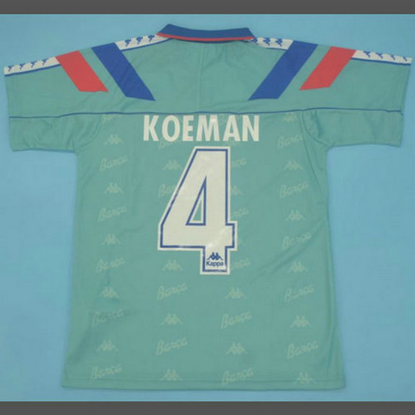 seconda maglia koeman 4 barcellona 1992-1995 blu uomo