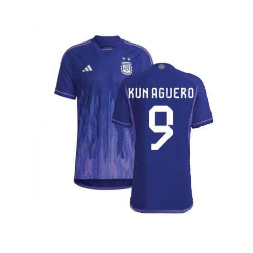 seconda maglia kun aguero 9 argentina 2022 uomo