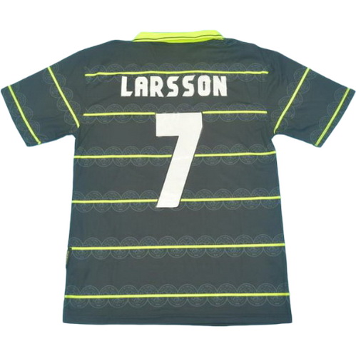 seconda maglia larsson 7 celtic 1996-1997 nero uomo