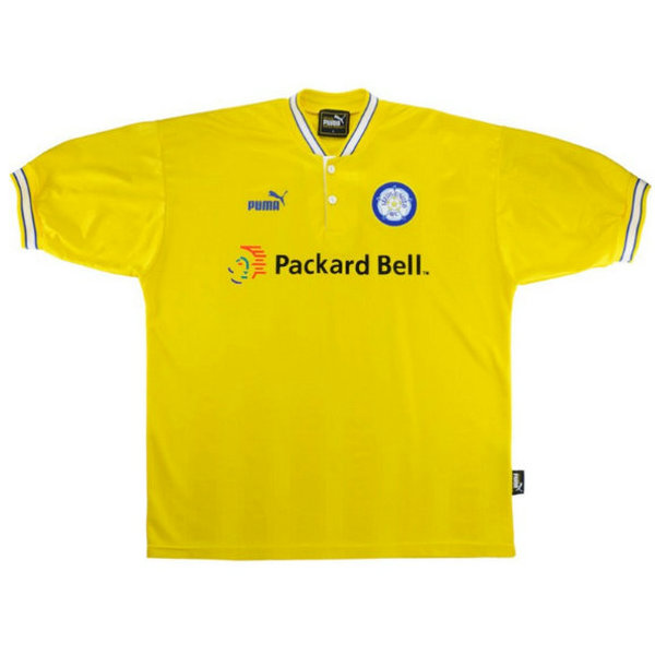 seconda maglia leeds united 1996-1999 giallo uomo