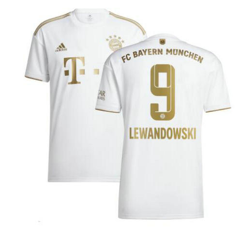 seconda maglia lewandowski 9 bayern münchen 2022-2023 uomo