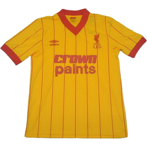 seconda maglia liverpool 1981-1984 giallo uomo