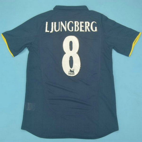 seconda maglia ljungberg 8 arsenal 2000-2002 blu uomo