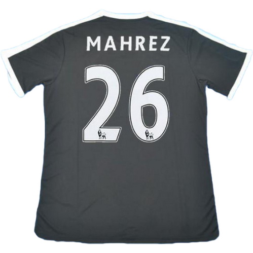 seconda maglia mahrez 26 leicester city 2015-2016 nero uomo