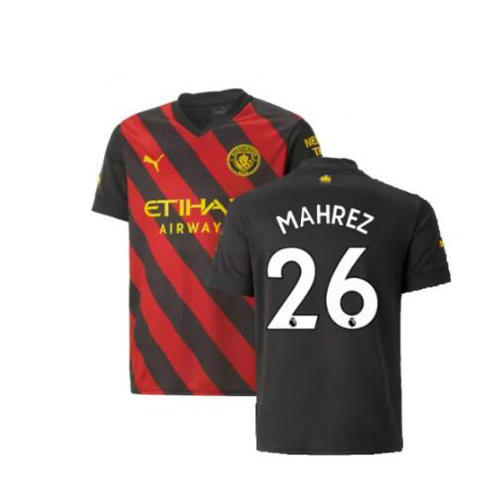 seconda maglia mahrez 26 manchester city 2022-2023 uomo