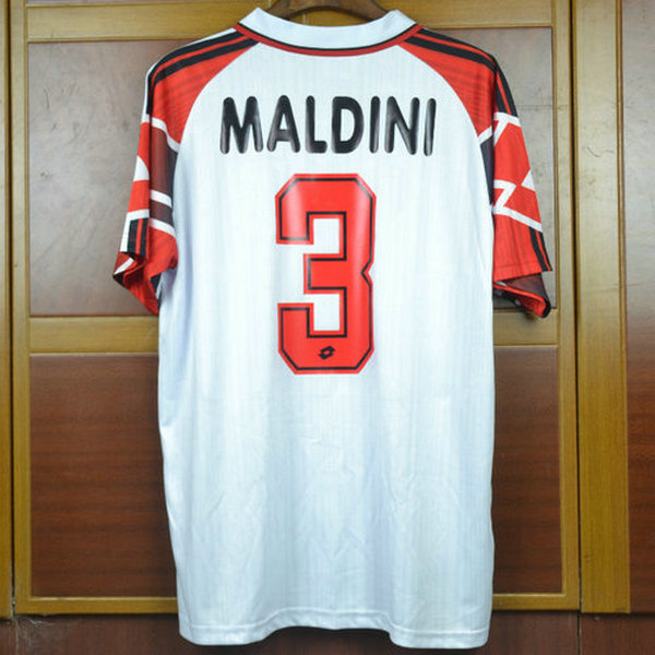 seconda maglia maldini 3 ac milan 1997-1998 bianco uomo