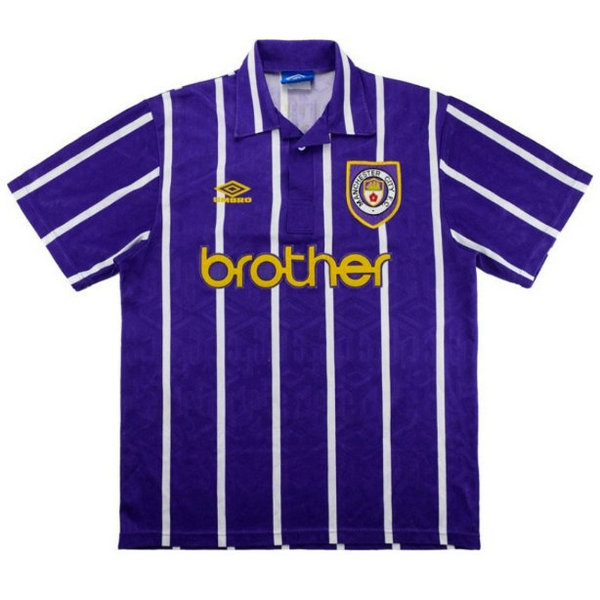 seconda maglia manchester city 1992-1994 porpora uomo