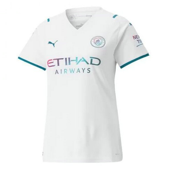 seconda maglia manchester city 2021 2022 bianco donna