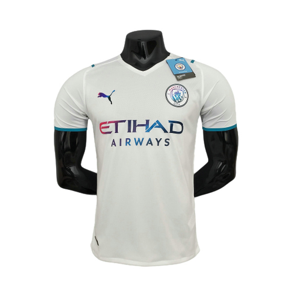 seconda maglia manchester city player 2021 2022 bianco uomo