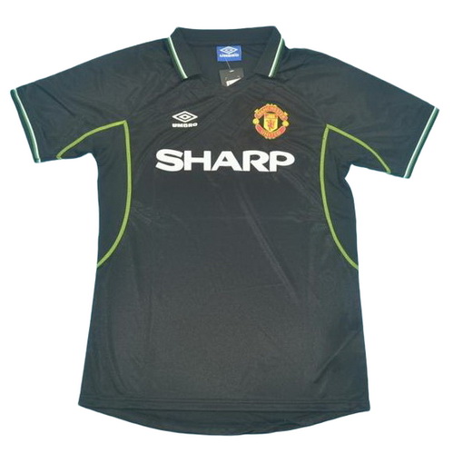 seconda maglia manchester united 1998-1999 bianco uomo